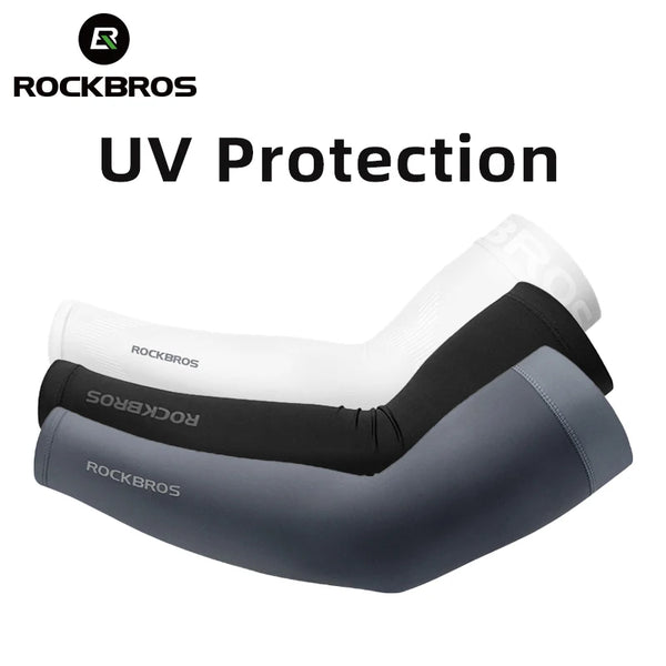 Drei Lagen UV-Schutz-Armschuhe in Weiß, Schwarz und Grau für Sport.