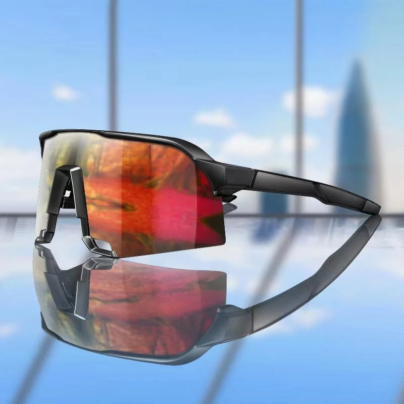 Oversized Windproof Sports Sunglasses with UV400 Protection