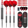 Professional Steel Tip Darts Set with Aluminum Shafts and Storage Box
