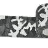 Roll of camouflage elastic wrap tape with a black and white leopard print pattern