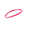 A pink elastic sports headband is shown against a white background.