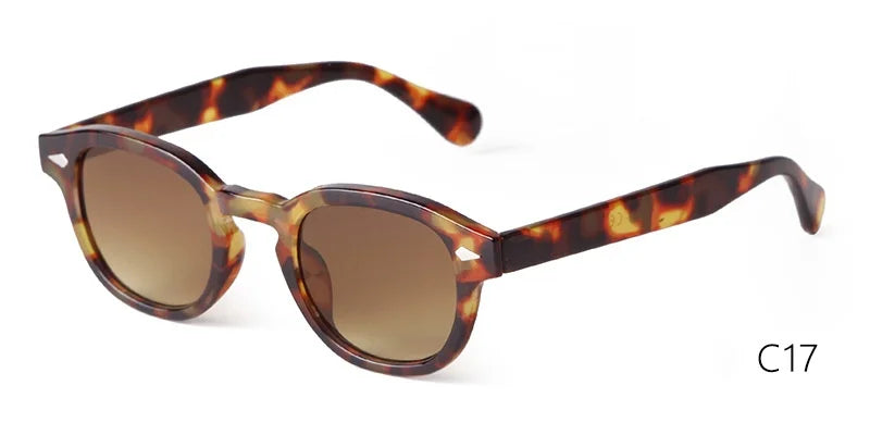 Retro Round Sunglasses with UV400 Protection