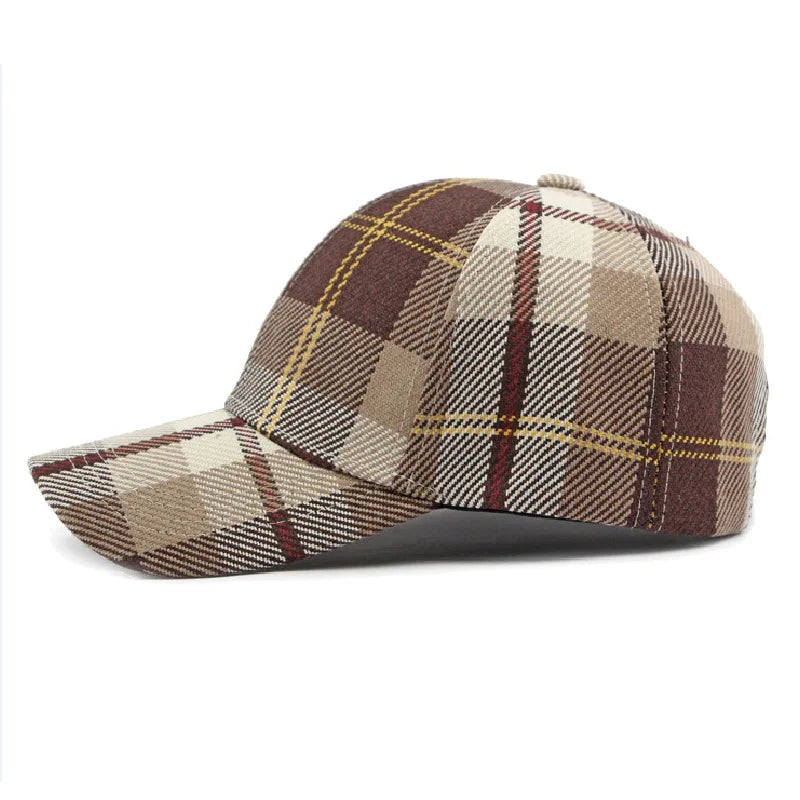 Vintage Houndstooth Baseball Cap