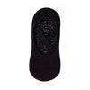 Calcetines de fitness negros de silicona antideslizantes para yoga y pilates