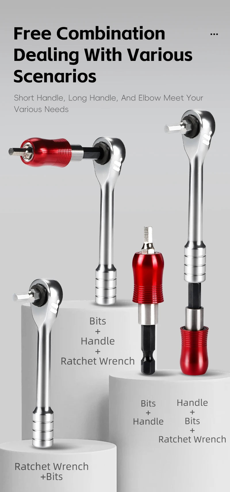 Compact 14-in-1 Ratchet Wrench Multi-Tool for Bicycles
