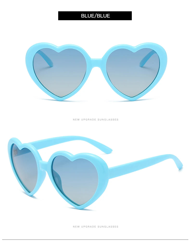 Polarized Heart-Shaped Sunglasses with UV Protection