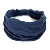 Navy blue non-slip elastic headband for fitness or hair