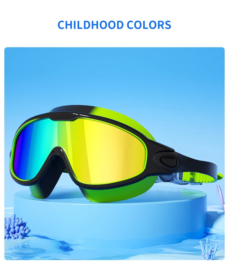 Kids Anti-Fog Swim Goggles with UV Protection