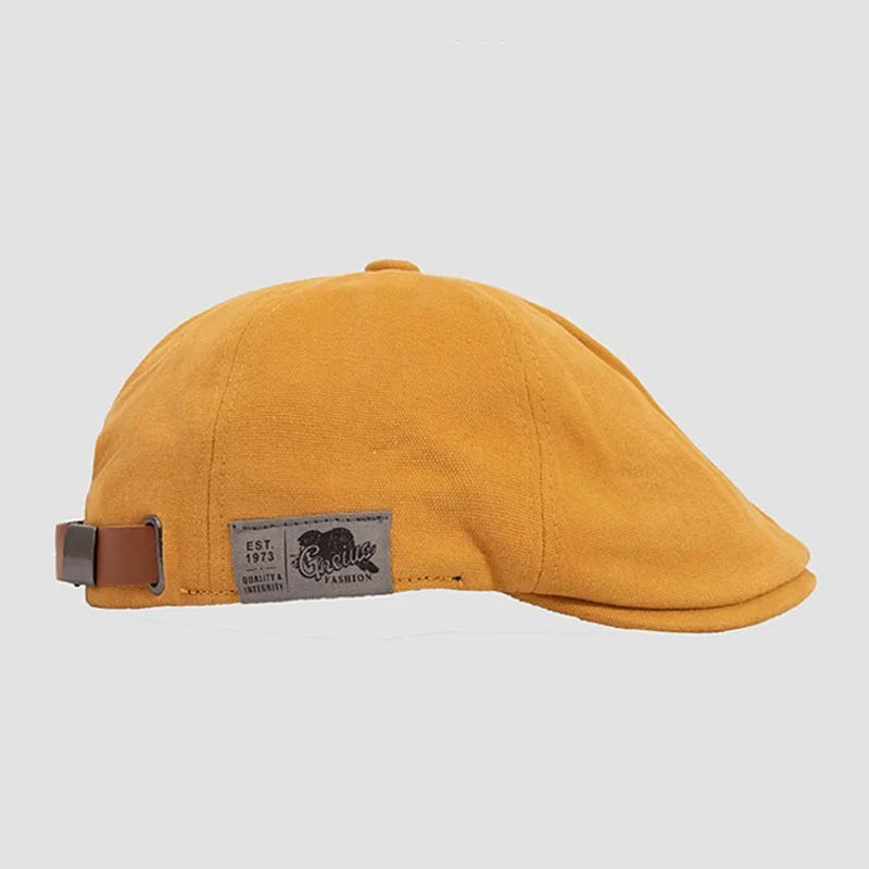 Classic Cotton Beret Hat – Vintage Ivy Cap for Men & Women