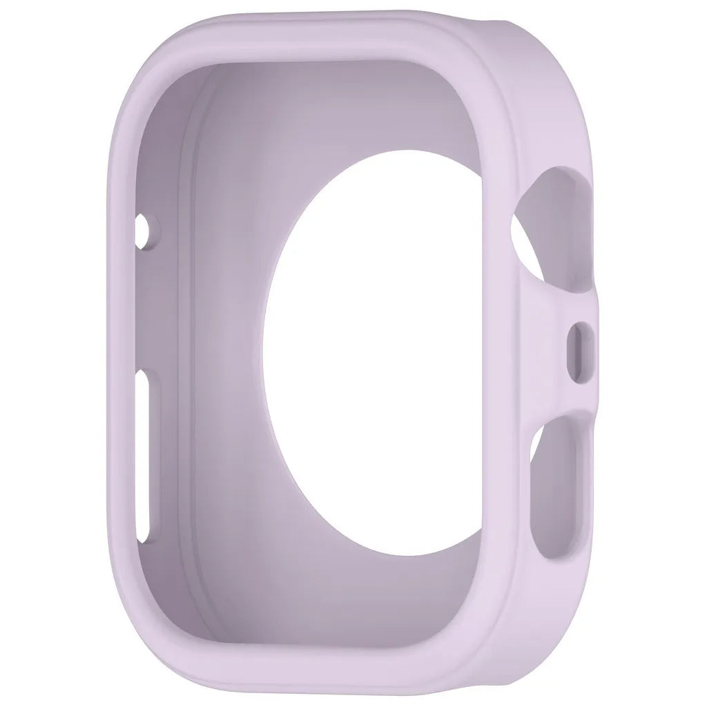 Coque de protection en silicone violet clair pour une Huawei Watch Fit 4 ou Pro.