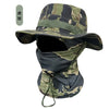 Camouflage Boonie Hat with Attached Face Mask