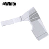 White adjustable shoulder support brace for rotator cuff relief