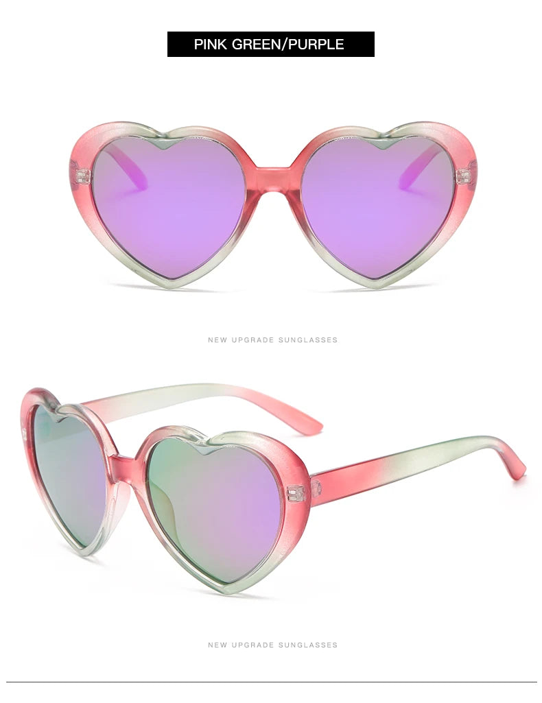 Polarized Heart-Shaped Sunglasses with UV Protection