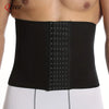 Black slimming corset waist trainer belt worn on a torso.