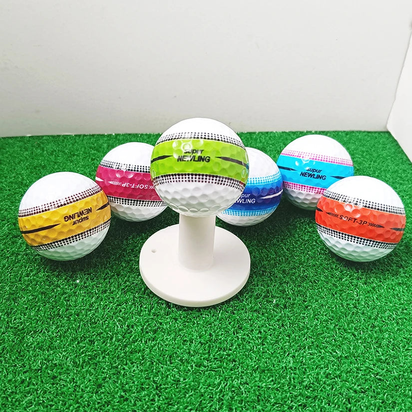 Premium Three-Layer Distance Golf Balls (6-Pack)