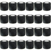 A set of black durable self-adhesive sports bandages rolled into cylindrical tubes.