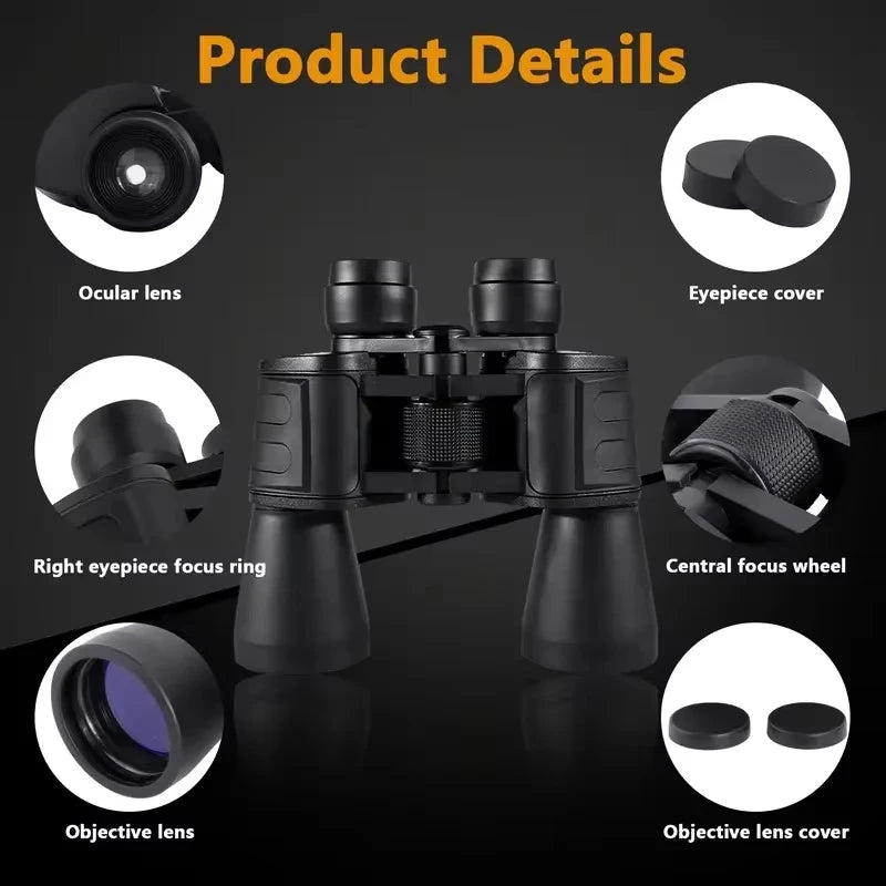 HD 20x50 Zoom Binoculars for Outdoor Adventures