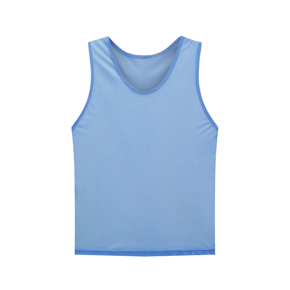 Light blue sleeveless soccer training vest