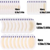 Various sizes of hydrocolloid blister gel pads for foot pain relief shown in multiple arrangements.