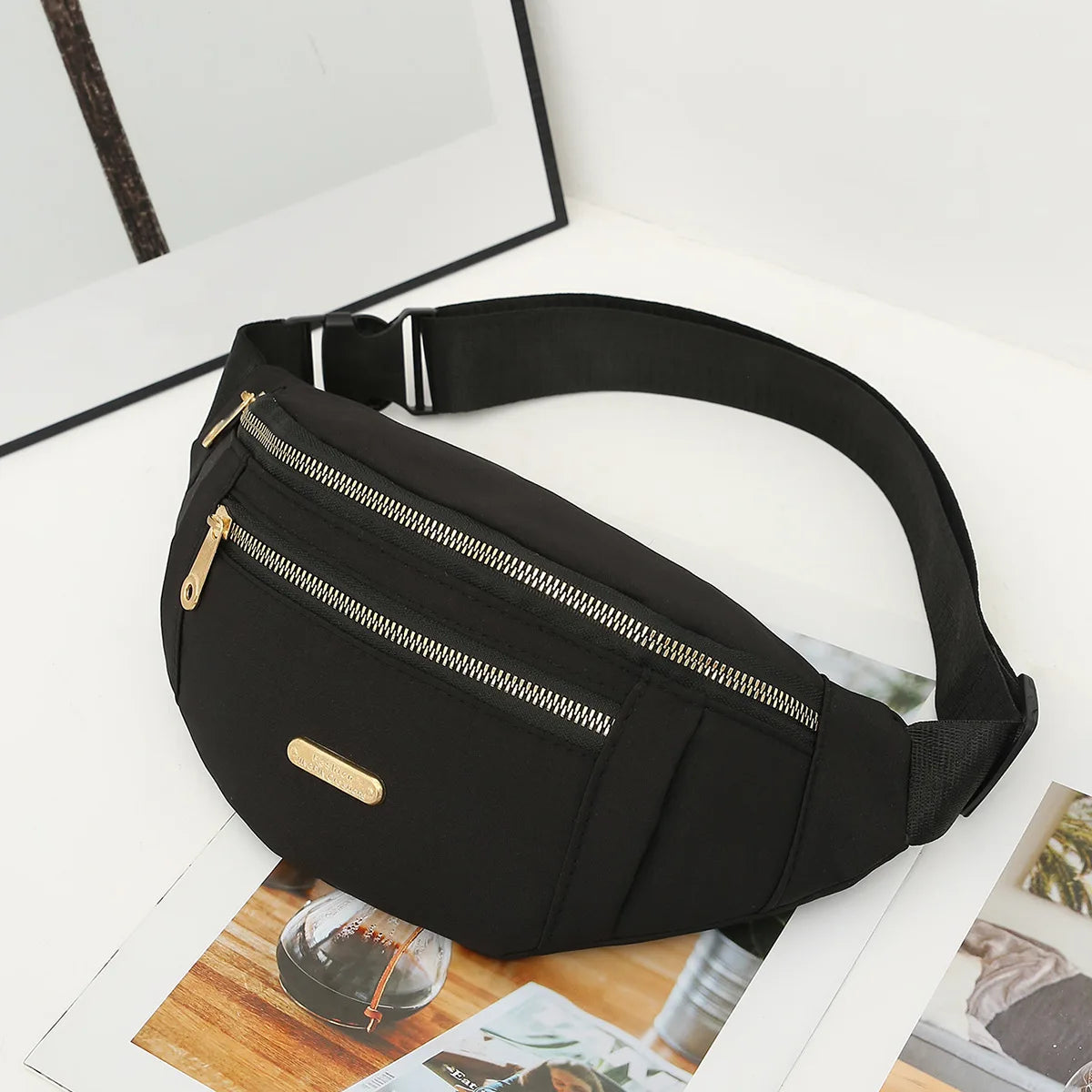 Waterproof Nylon Waist Pack with Adjustable Strap
