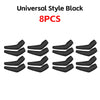 Eight black fingerless arm sleeves for UV protection and warmth