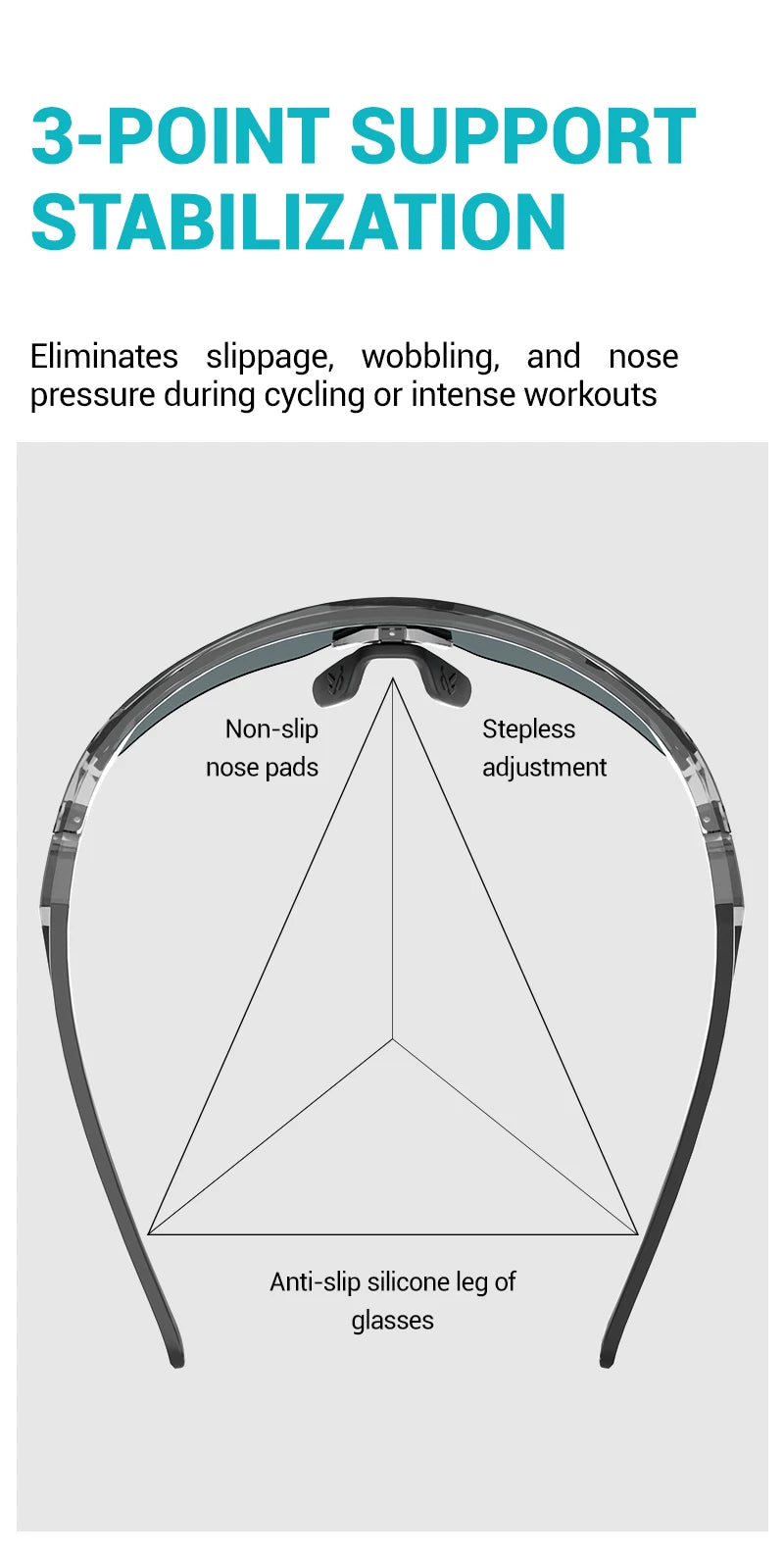 Photochromic Cycling Sunglasses with UV400 Protection
