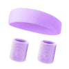A purple multi-pack of sports headbands for fitness and activity.