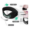 Black silicone patellar strap with a light hook and loop for knee support and pressure adjustment