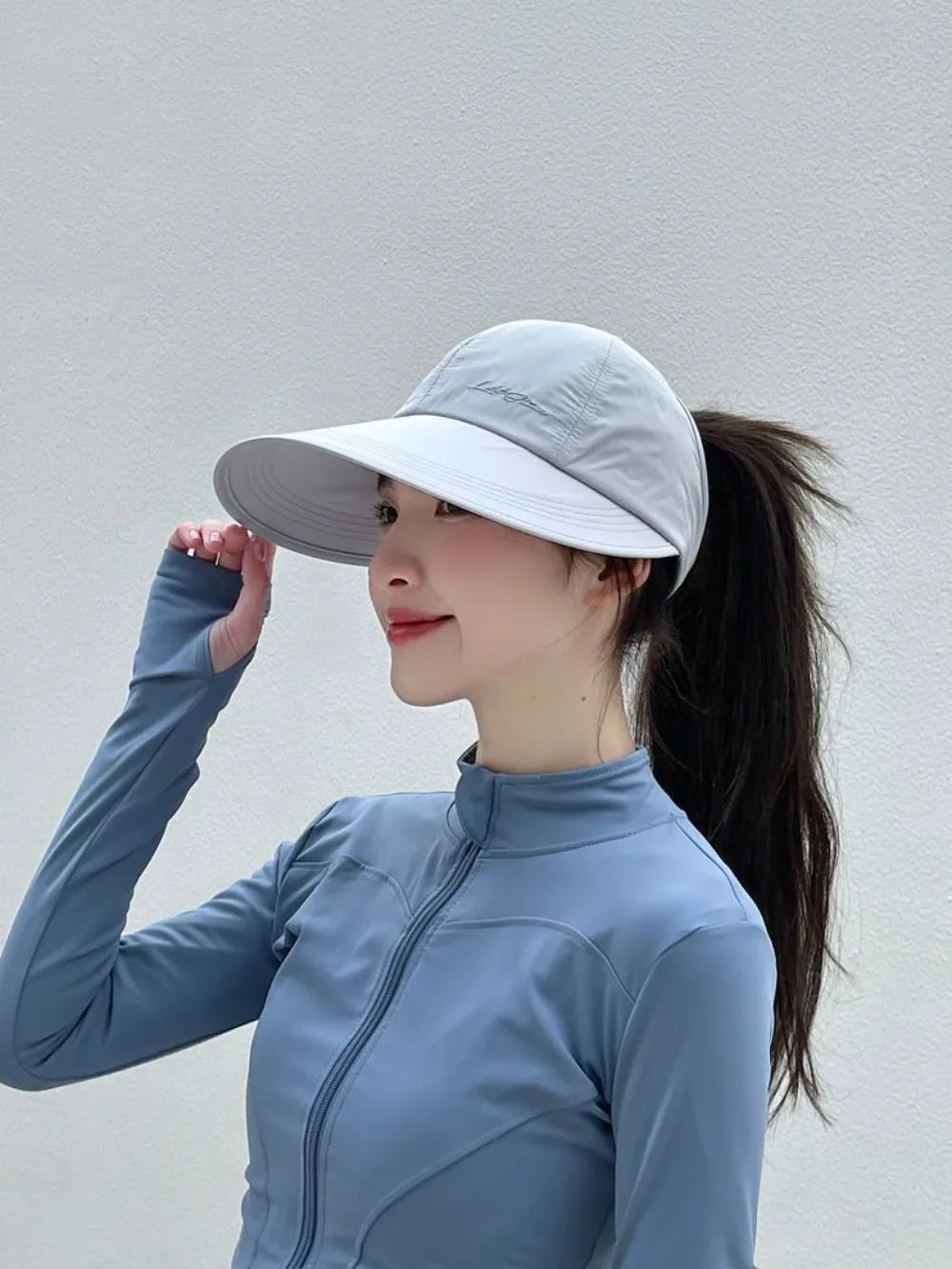 Foldable Wide Brim Sun Hat with Adjustable Strap