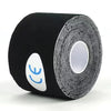 Roll of black kinesiology tape for athletic recovery