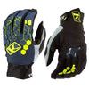 Gants tactiques noirs et jaunes pour motocross et VTT.