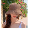 Handwoven Straw Sun Hat with Wide Brim