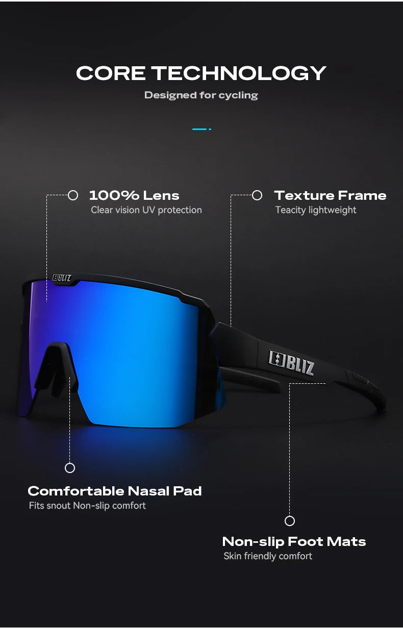 Breeze Cycling Sunglasses with 2 Interchangeable HD Lenses