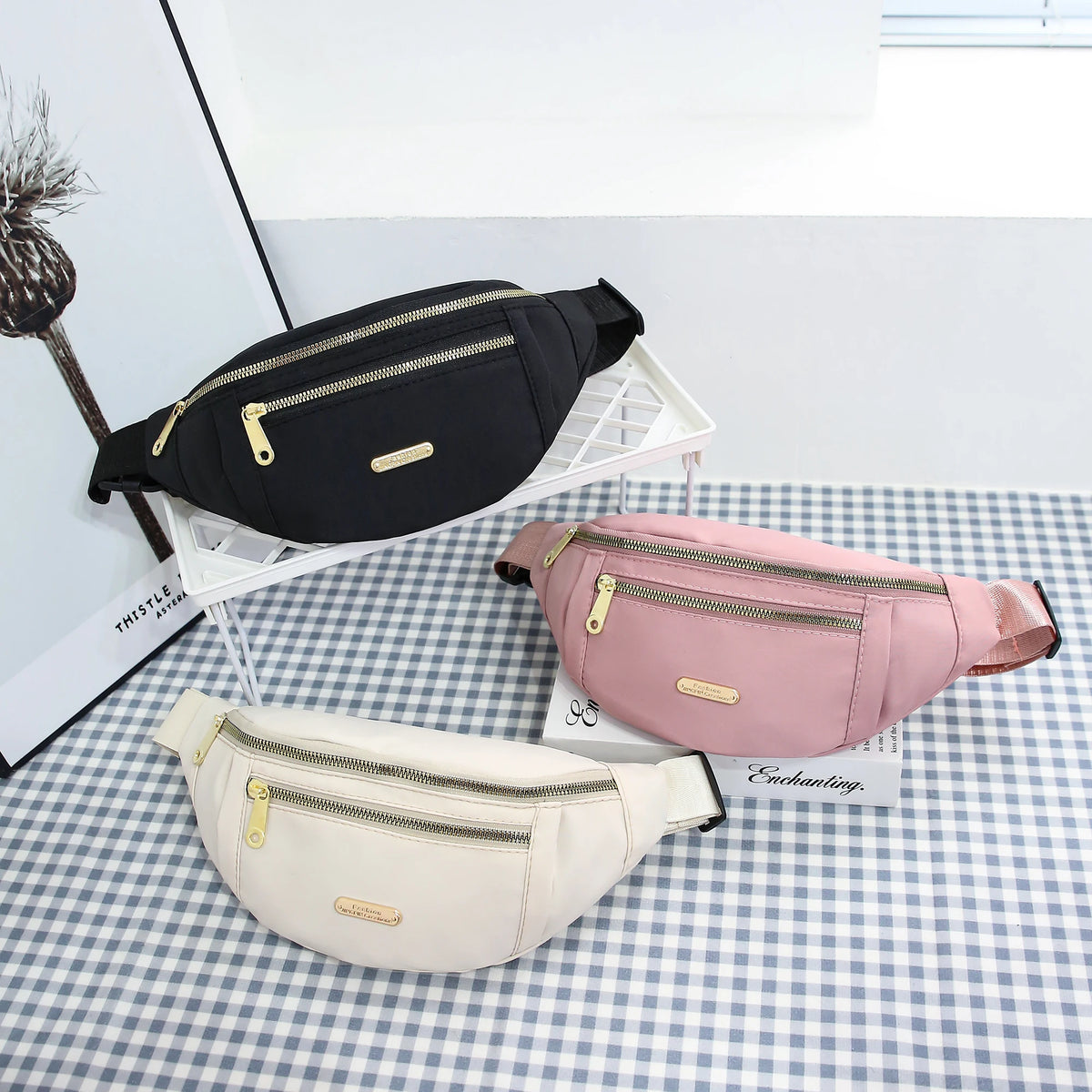 Waterproof Nylon Waist Pack with Adjustable Strap