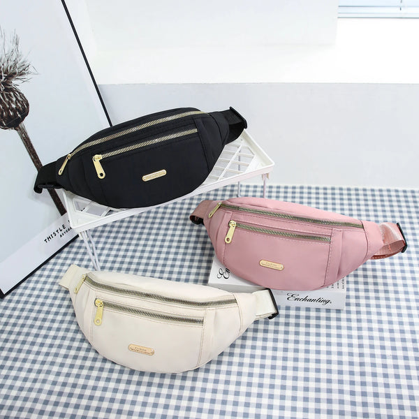 Waterproof Nylon Waist Pack with Adjustable Strap