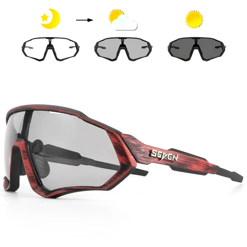 Photochromic Cycling Sunglasses with UV400 Protection