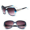 Purple Square Sunglasses with UV400 Protection