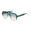 Double Bridge Square Aviator Sunglasses - Retro UV400 Protection for Men and Women