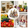 360° Rotating Acrylic Turntable Organizer for Spices, Condiments & More