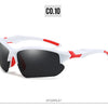 Polarized Half-Frame Sport Sunglasses with Anti-Glare Lenses