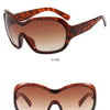 Oversized Pilot Sunglasses with Gradient Lenses