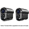 A pair of black REVASR laser rangefinders, one with KM-600 and the other with NX-600.