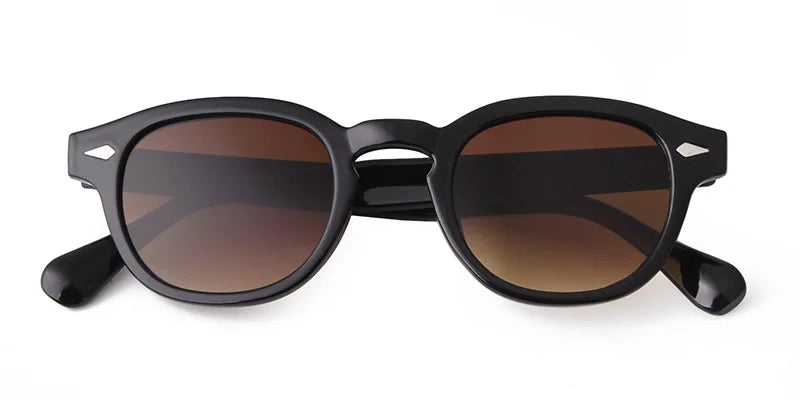 Retro Round Sunglasses with UV400 Protection