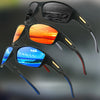 Polarized Sports Sunglasses with Camouflage Frame