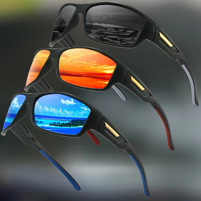 Polarized Sports Sunglasses with Camouflage Frame
