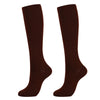 Pair of dark maroon medical grade compression socks for veins and circulation