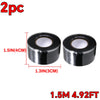 Two rolls of 1.5-inch silicone repair tape for plumbing and cables.