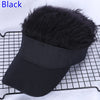 Adjustable Sun Visor with Realistic Hair Strands