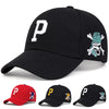 Embroidered Letter Baseball Cap - Unisex Cotton Adjustable Snapback