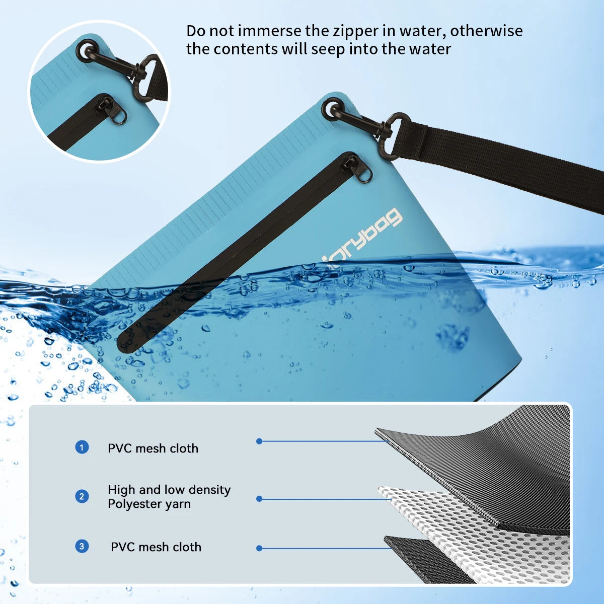 Waterproof Travel Dry Bag for Toiletries
